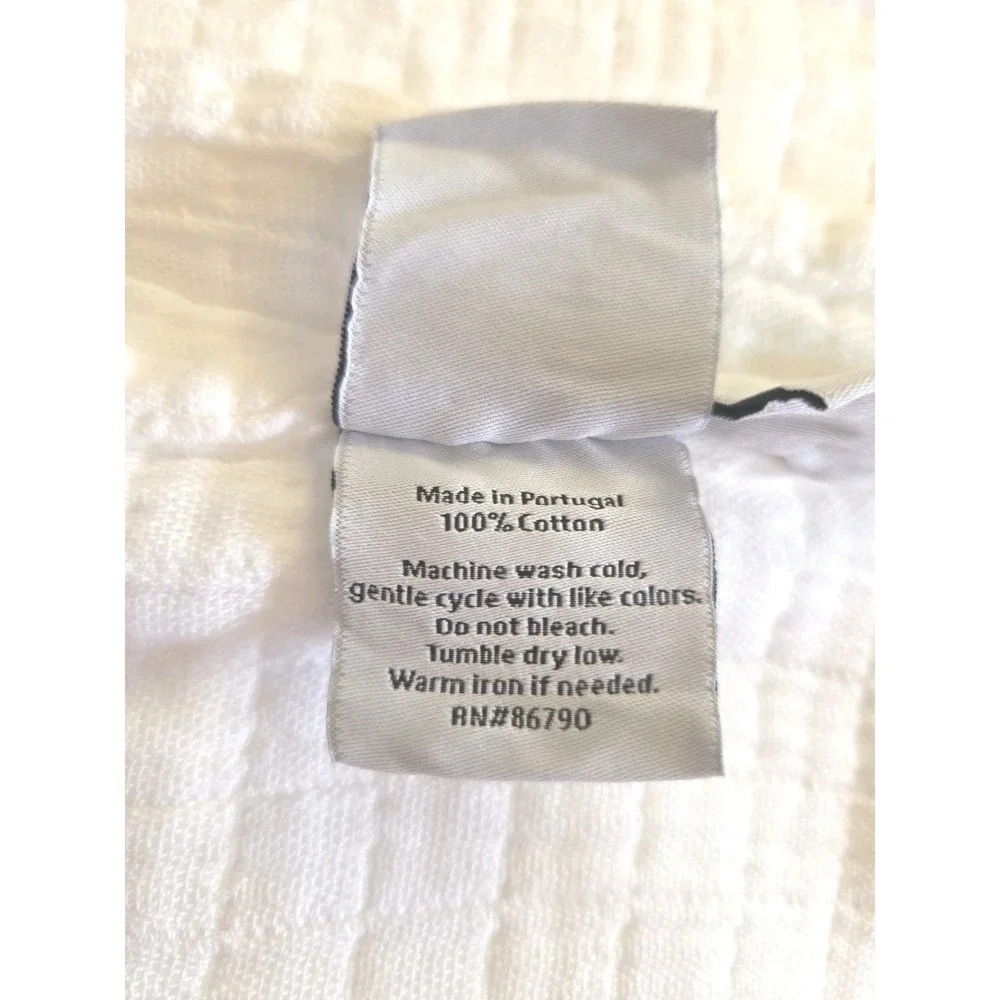 The Company Store Gossamer 100% Cotton Gauzy Light Blanket White Twin NEW! $149